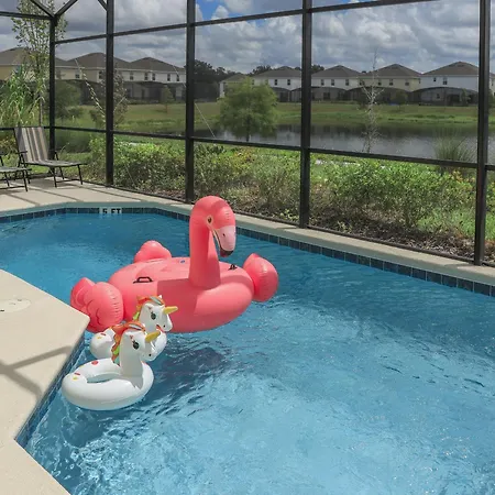 Waterfront Brand New Modern Luxury 8 Bedroom Pool House! Sleeps 16 Kissimmee Exterior photo